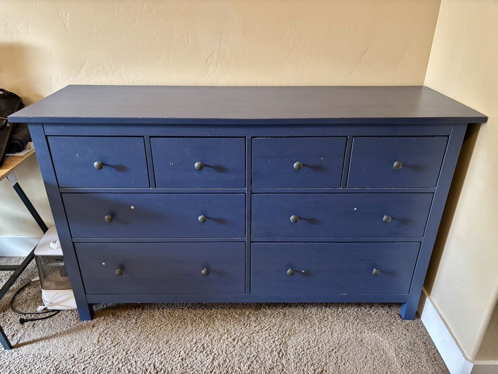 Blue IKEA HEMNES Double Dresser