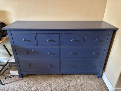 Blue IKEA HEMNES Double Dresser