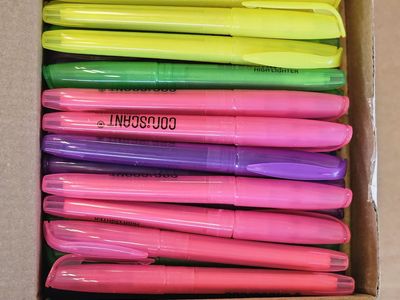 36 bright color highlighters