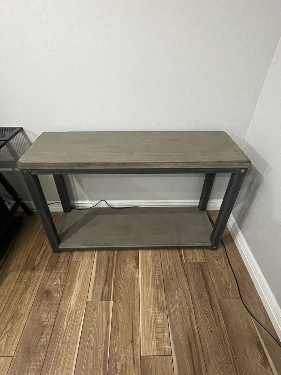 Sofa/EndTable - Wood - 47"L x 15.5"w x 30"h