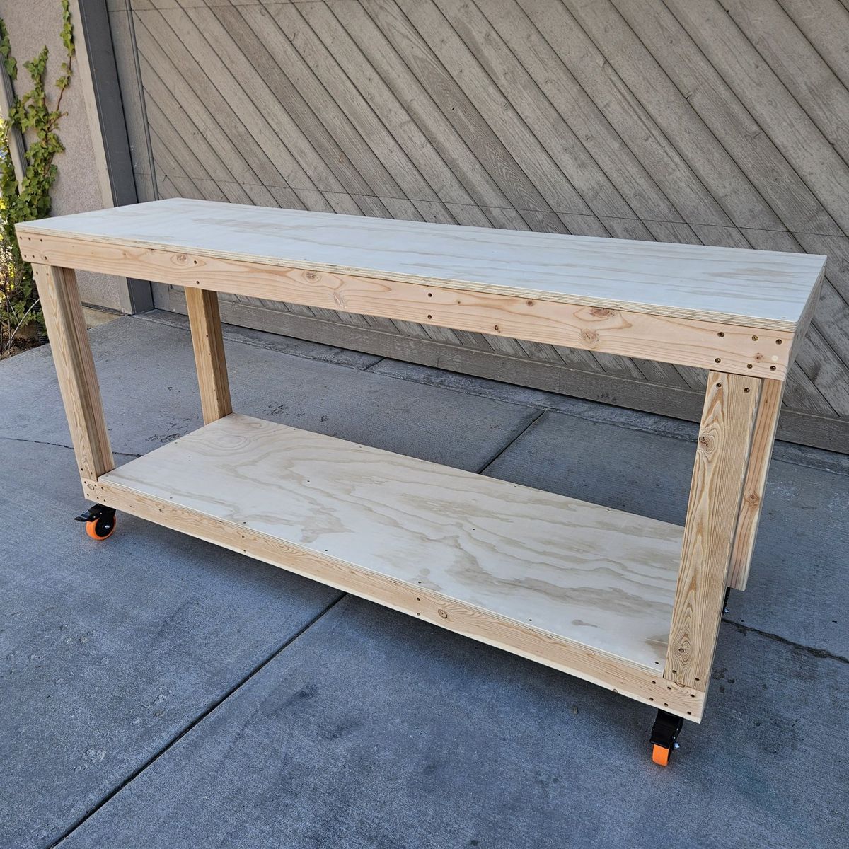 Workbench craft storage reloading ski table