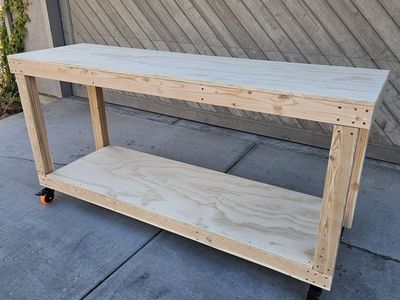 Workbench craft storage reloading ski table