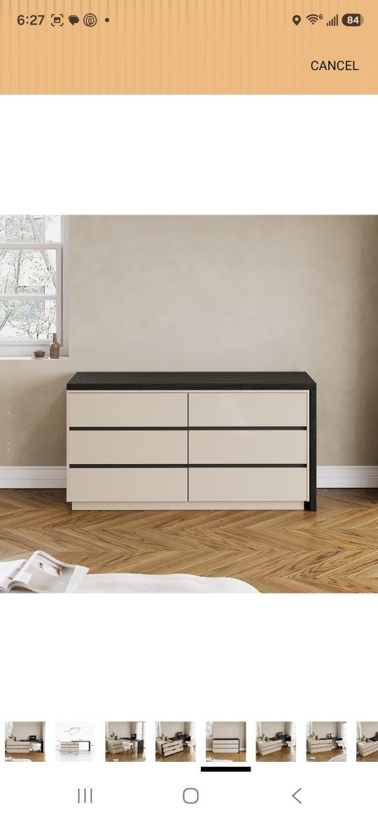 Expandable L-Shaped Desk with 6 Drawers, Convertible Desk or Vanity