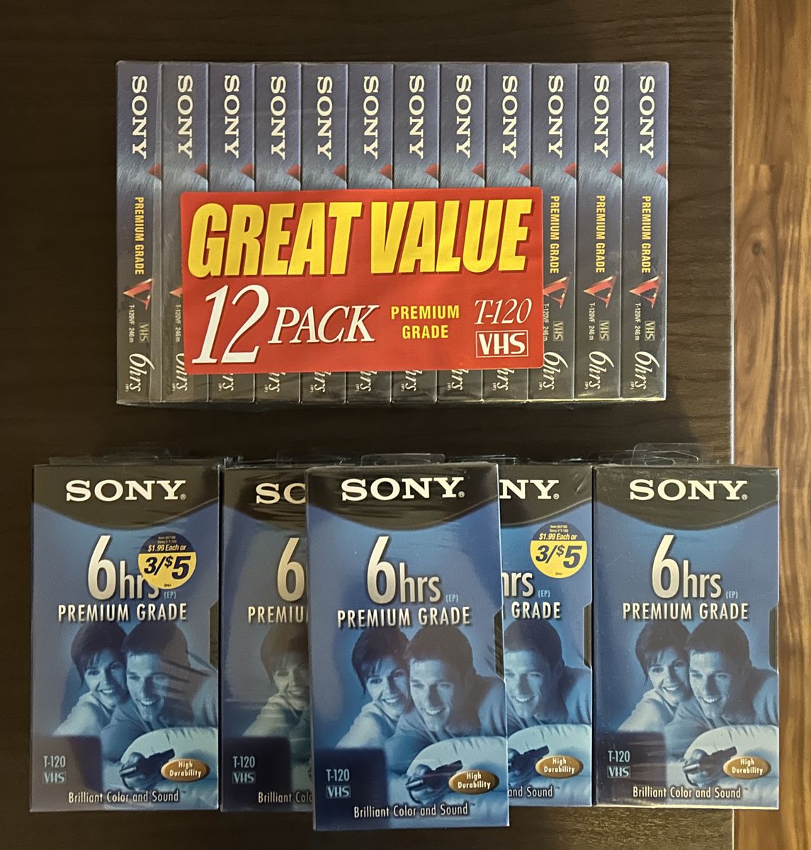 T-120 VHS video tapes