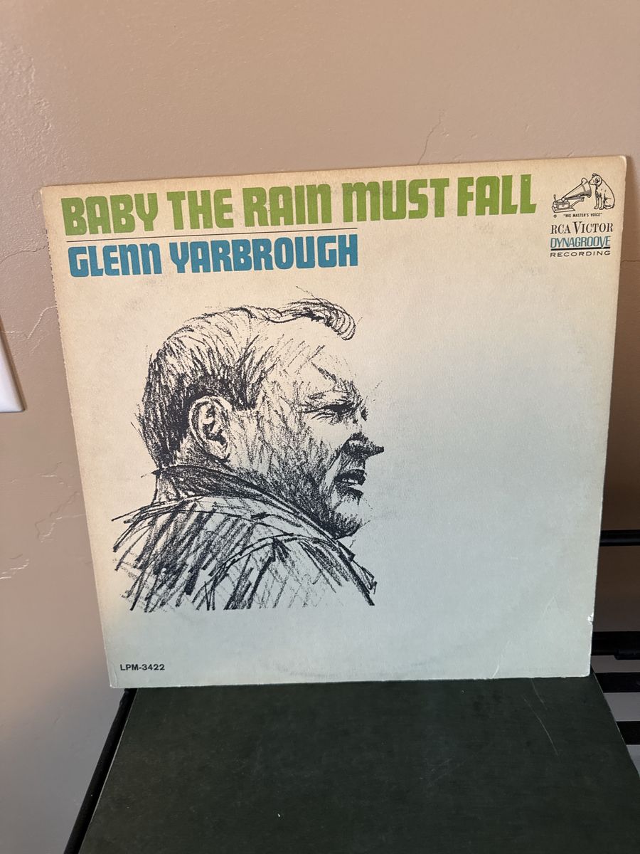 Glenn Yarbrough - Baby The Rain Must Fall Vinyl LP Record (RCA Victor LPM-3422)
