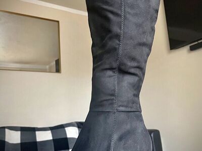 Womens Tall Suede Boots Size 10