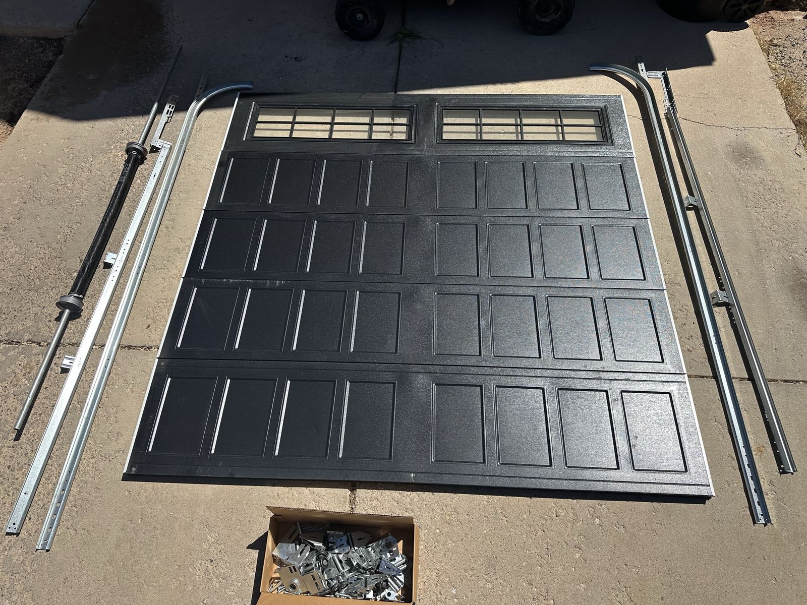 8’ x 8’ Black Garage Door