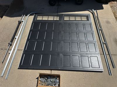 8’ x 8’ Black Garage Door