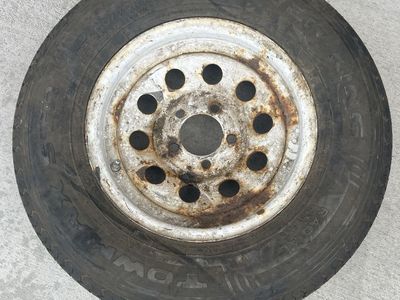 14” trailer wheel and tire