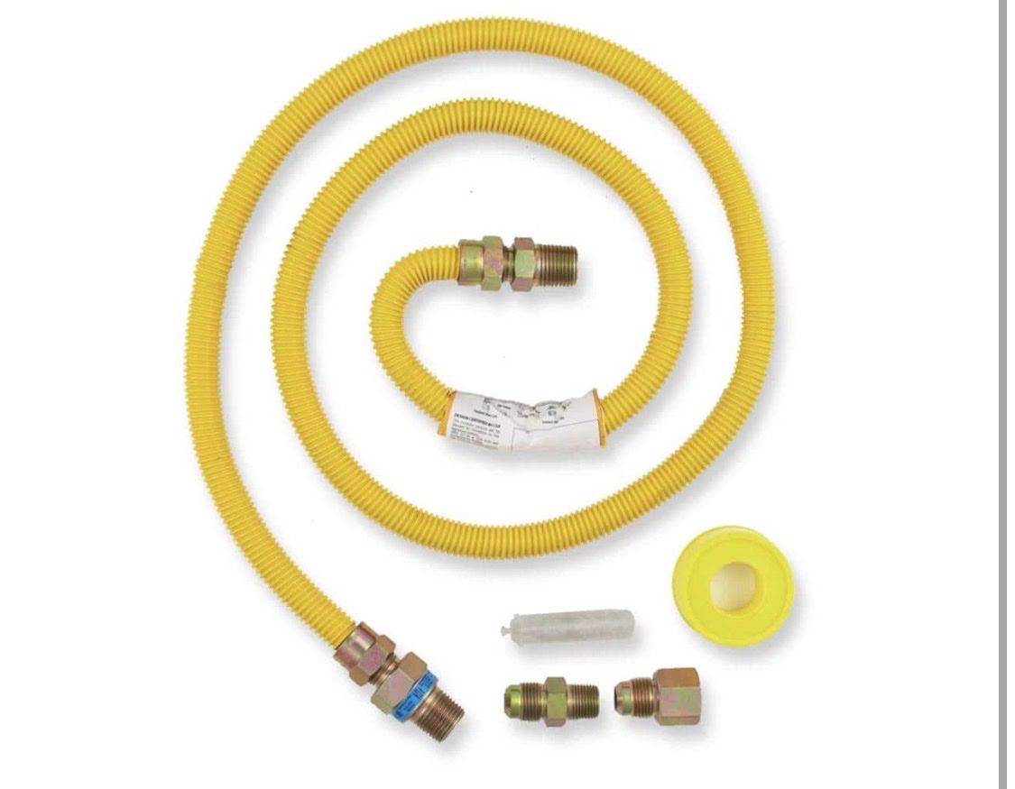 5 ft. Thermal Excess Flow Valve Gas Dryer Connector Kit