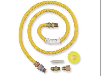 5 ft. Thermal Excess Flow Valve Gas Dryer Connector Kit