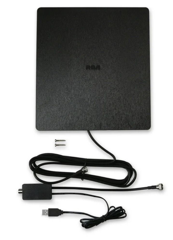NEW! Amplified Indoor Flat HDTV Antenna