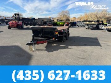 5x10 Double A Excel Series ELP Dump Trailer - 20" Sides - 7.7K GVWR Spreader Gate