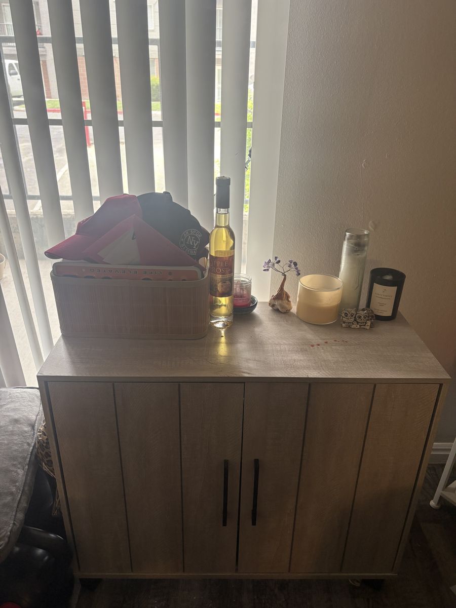 Modern Storage Cabinet / Accent Cabinet – Rustic Wood Finish