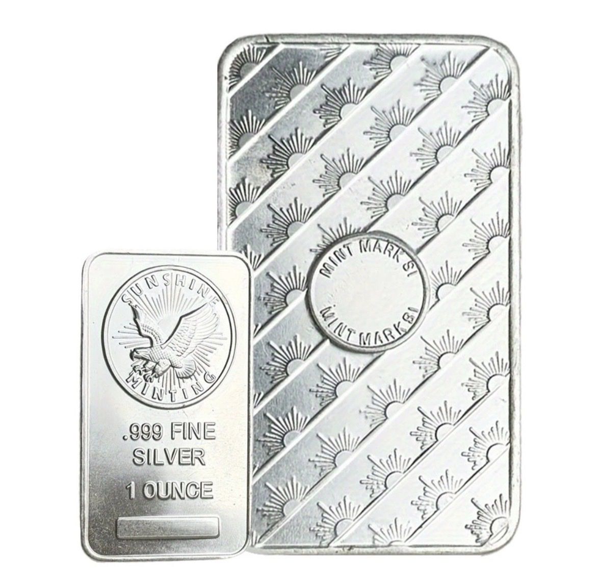 20 oz Tube of 1 oz .999 Fine Silver Bars