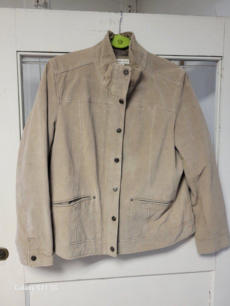 Womens Suede Jacket ~ Size Large