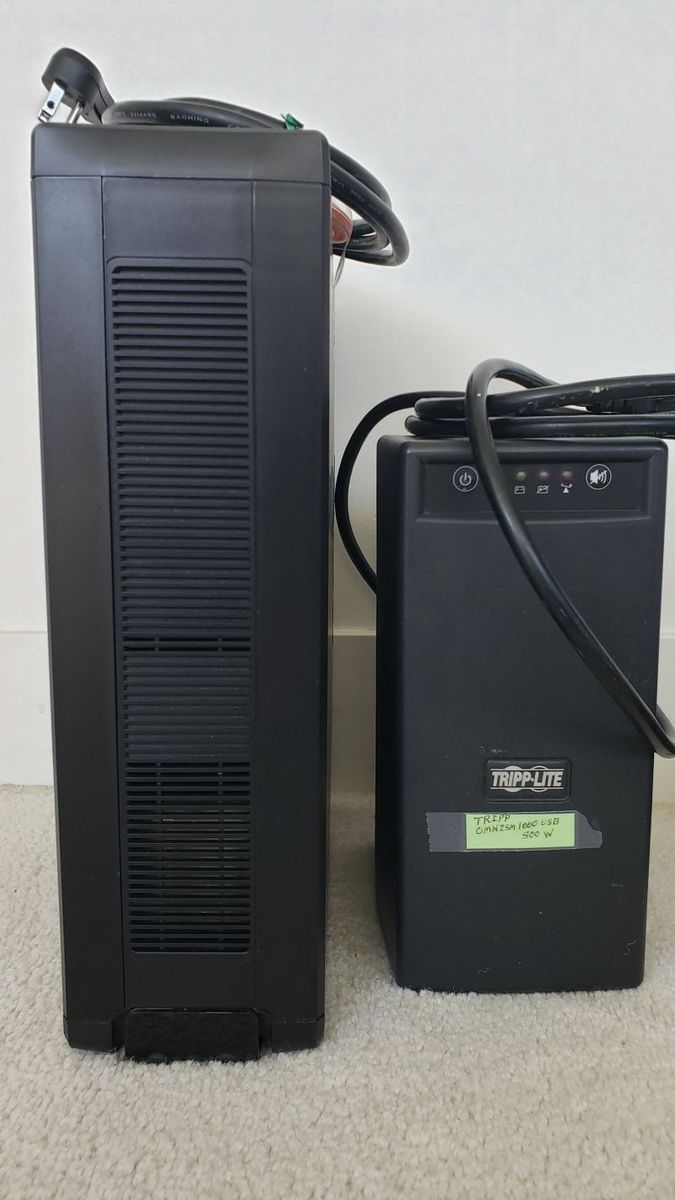Modified Sine Wave Power inverter / Charger; 2 units; APC 24 VDC to 120 VAC 810 Watt; TRIPP-Lite 12 VDC to 120 VAC 500 Watts