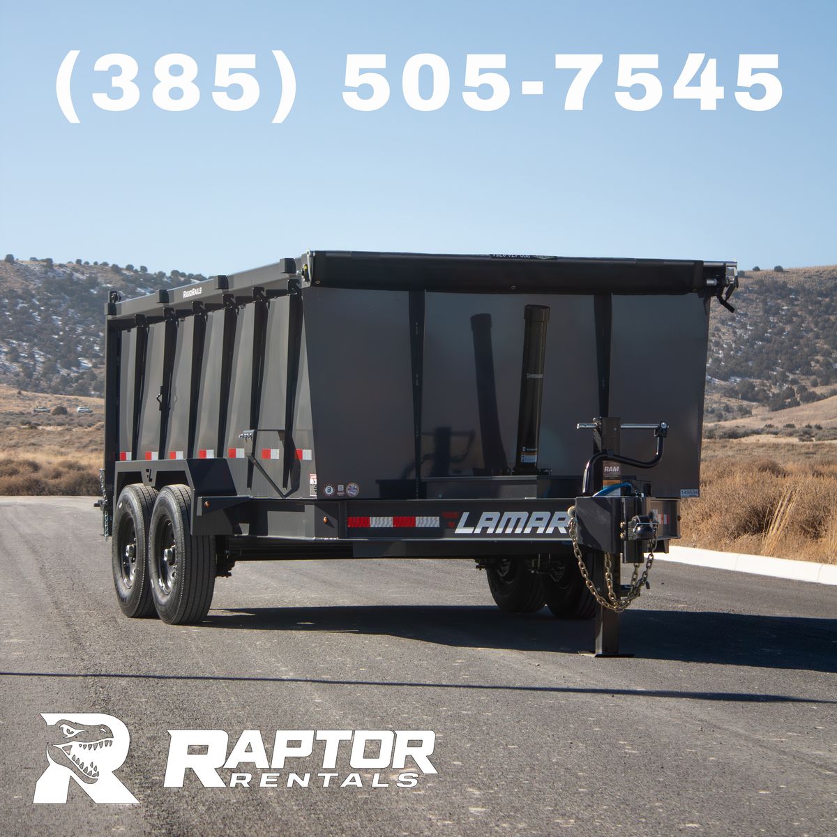 7x14 Dump Trailer w/ 4ft Sides