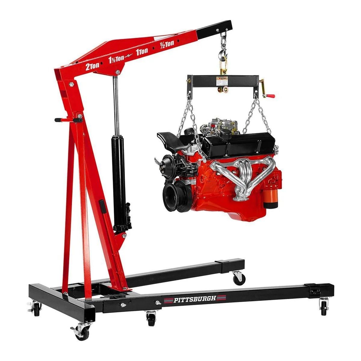 Engine "Cherry Picker" PITTSBURGH 2 Ton Capacity (ASME-PASE Certified) Foldable Shop Crane