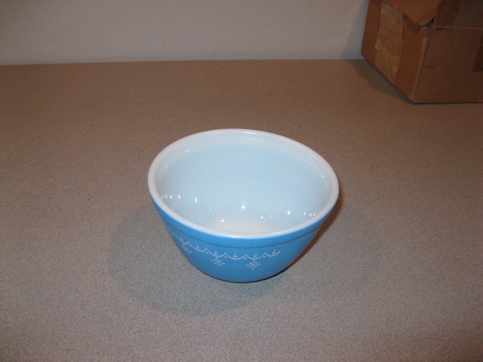 Vintage 6 Inch Blue Pyrex Bowl