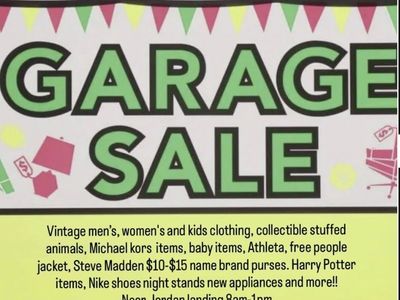 Yard sale may 9th