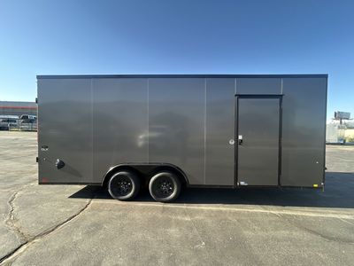 NEW 2026 8.5X20 ST DLX FLAT TOP V NOSE TANDEM AXLES 3500#LBS TRL#TT148932