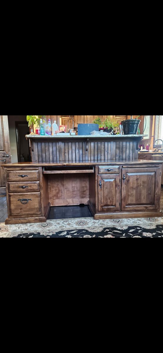 Rustic Solid Wood Desk