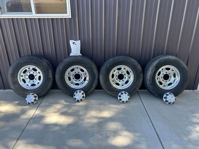 Chevy OEM 8-Lug Wheels with 235/85/16 Load E Tires