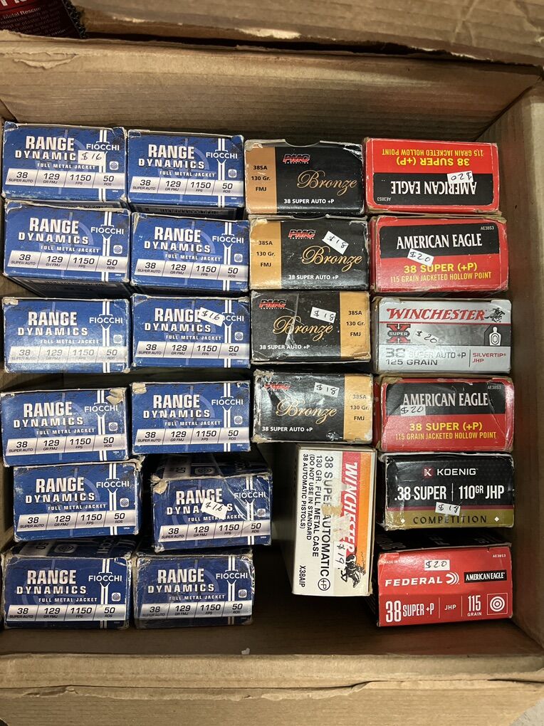 38 Super Auto Ammo.