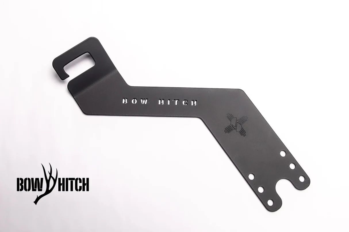 Bow Hitch Black Metal Bracket for Bow Hunting - New Mexico Emblem