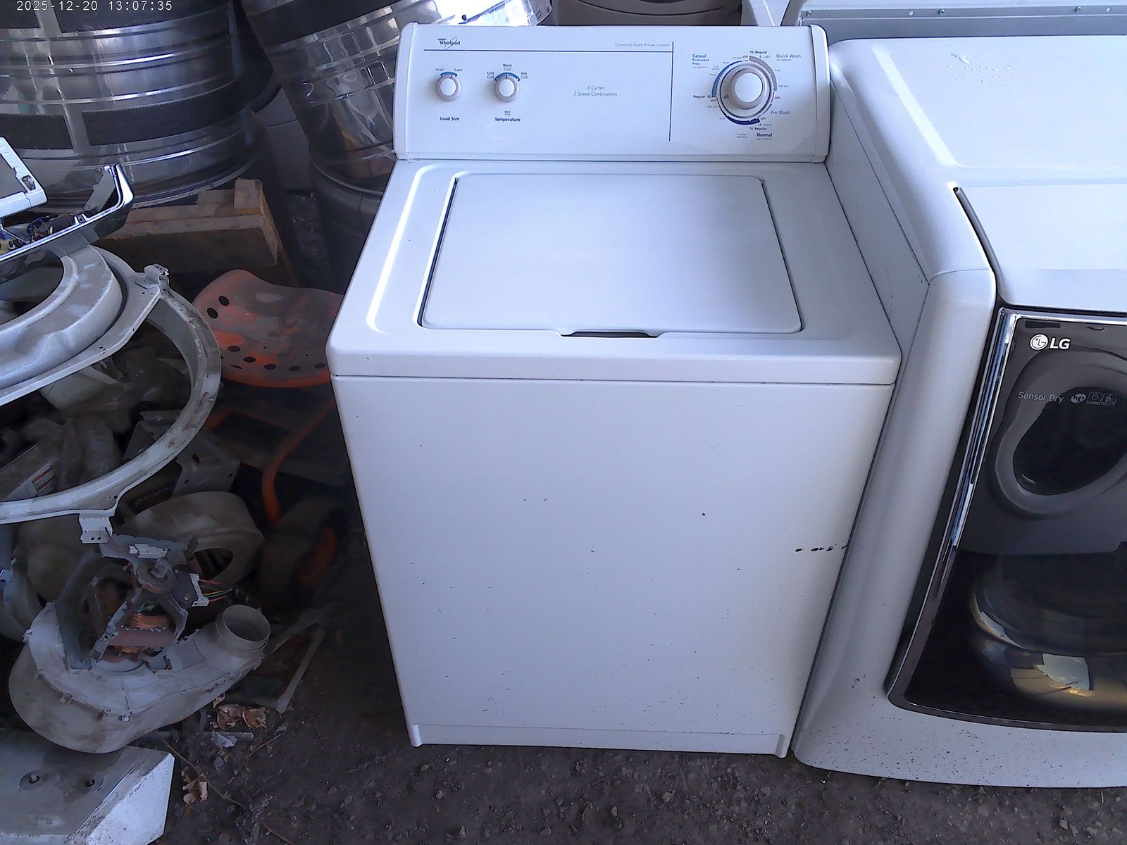 Whirlpool top load washers