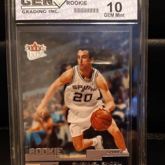 2002-03 Fleer Ultra Manu Ginobili RC Rookie grade GEM MINT 10