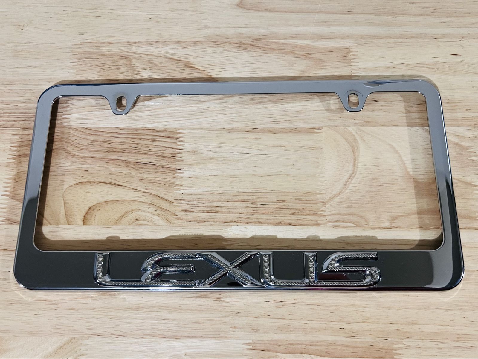 Lexus Chrome Rhinestone License Plate Frame / Cover