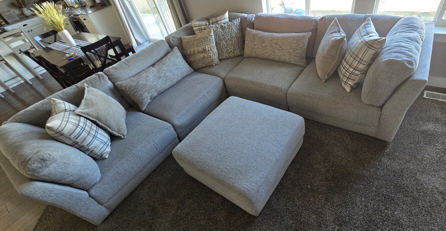 Light Grey Modular Sectional