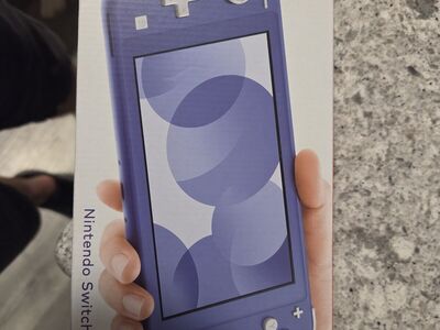 Nintendo switch lite blue edition with cash & case