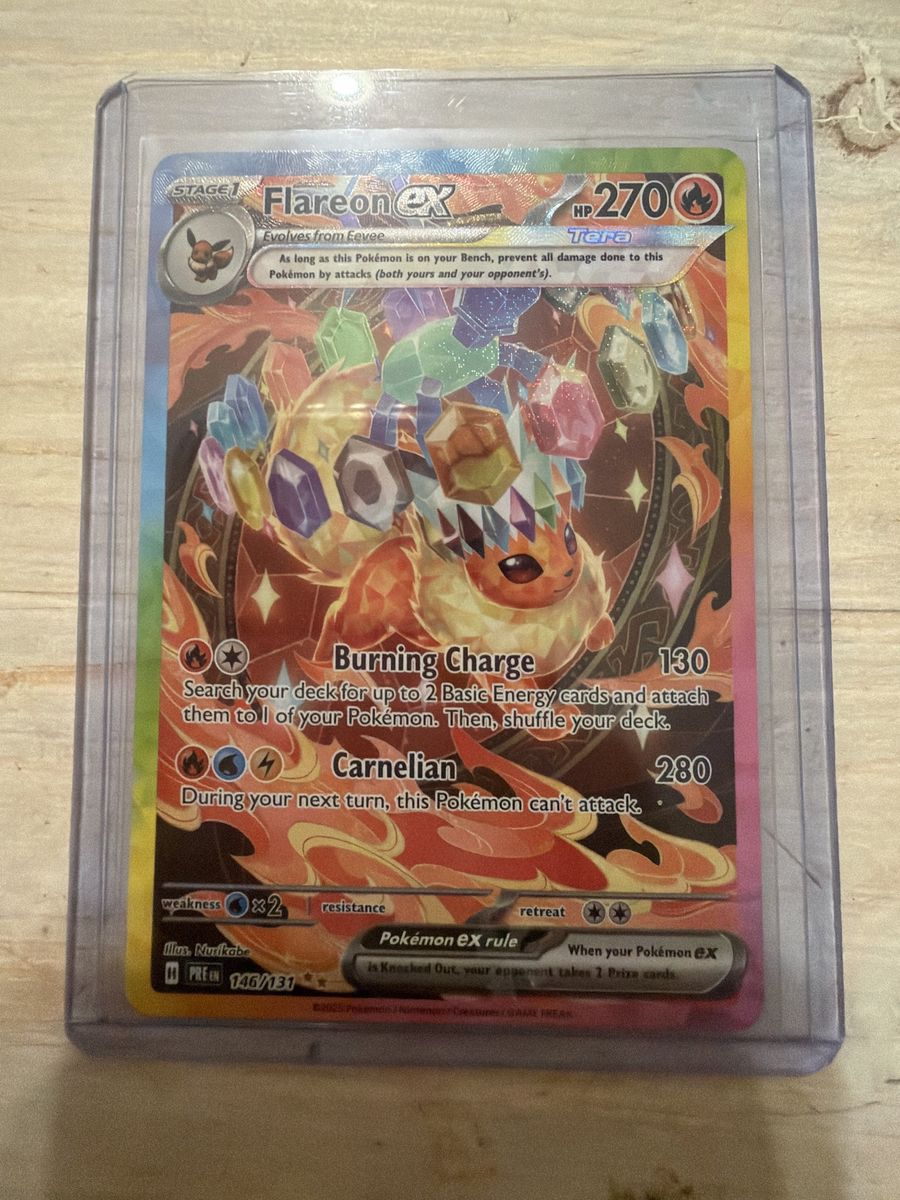 Flareon Prismatic Evolutions Pokemon Card
