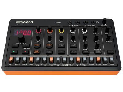Roland T-8 Beat Machine Compact Aira Drum Machine Bass Synthesizer for Electronic Music Production