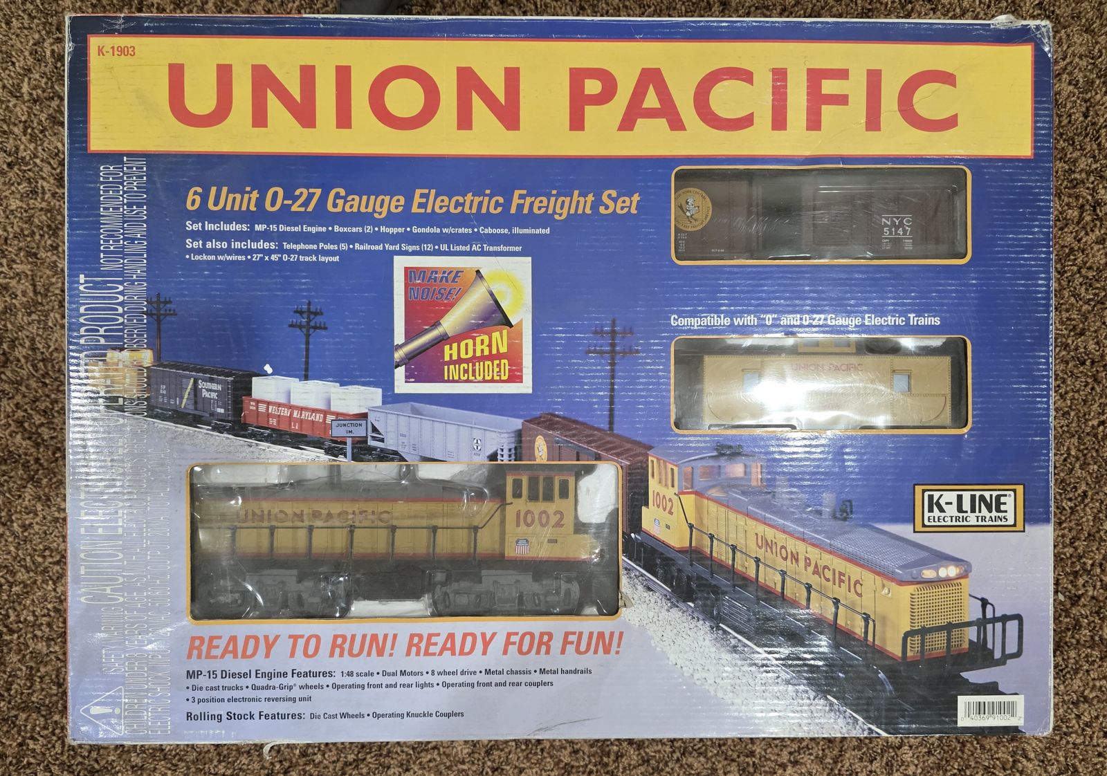 K-Line Union Pacific Electric Train Set