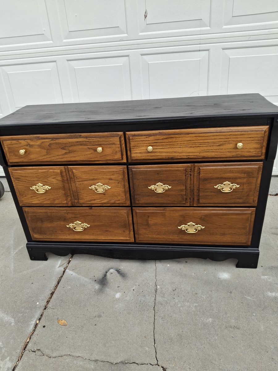 all wood contemporary 6 drawers dresser