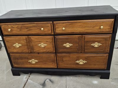 all wood contemporary 6 drawers dresser