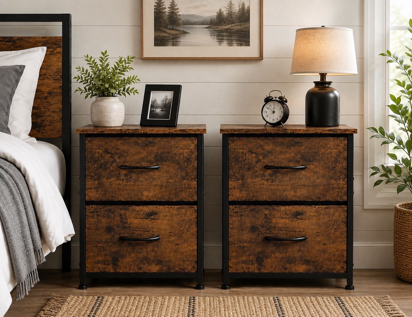 Set of 2 Modern Nightstands — Only $50!