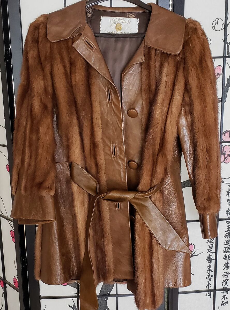 Vintage Authentic Mink Coat 3/4 length