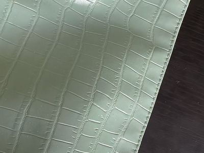 Sonia Kashuk Makeup Bag Womens Sage Green Faux Croc Embossed Cosmetic Pouch