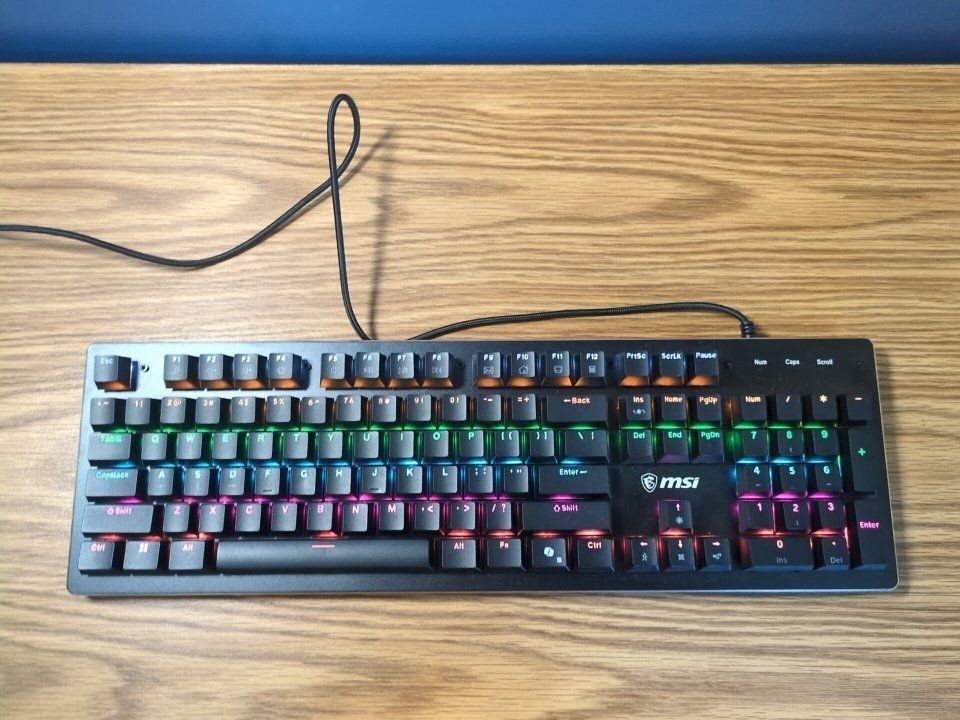 MSI Black Gaming Keyboard Wired USB English QWERTY