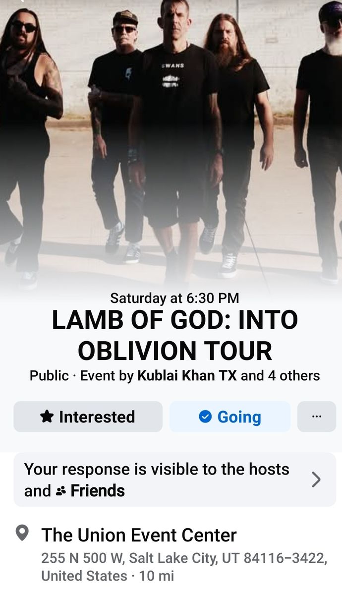 Lamb Of God Tickets (2)