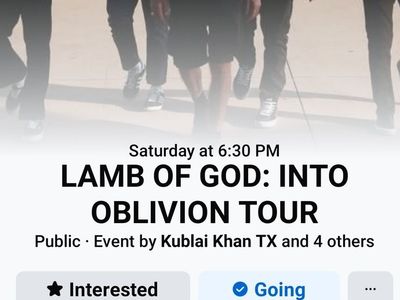 Lamb Of God Tickets (2)