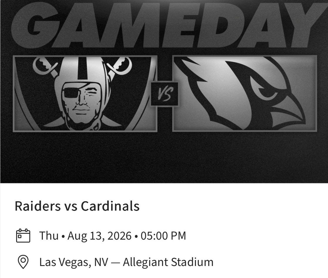 Raiders vs Cardinals