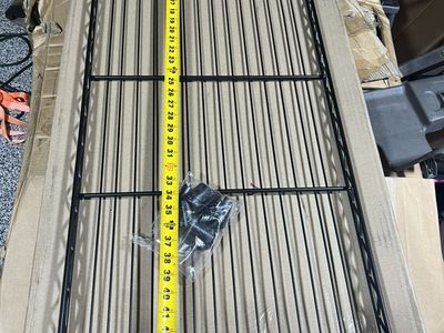 48x18 Black Wire Shelf w/ Clips