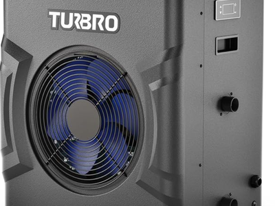 TURBRO Swimming Pool Heat Pump - 20,000 BTU - for Above and In Ground Pools and Spas - High Efficiency, All Electric Heater