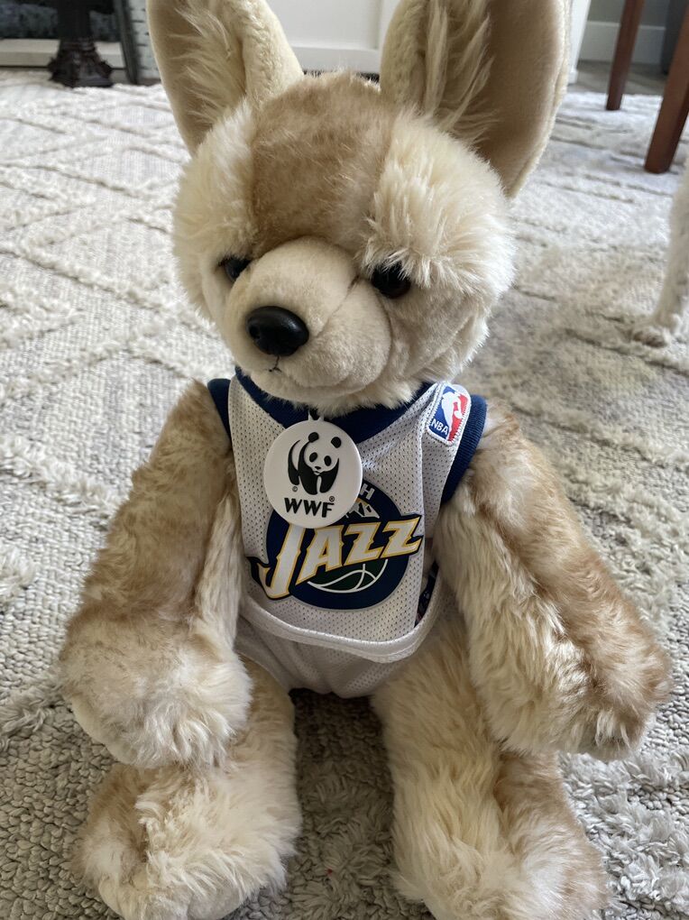 WWF Build A Bear Fennec Fox Utah Jazz